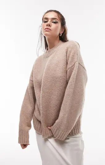 Topshop Fluffy Crewneck Sweater | Nordstrom | Nordstrom