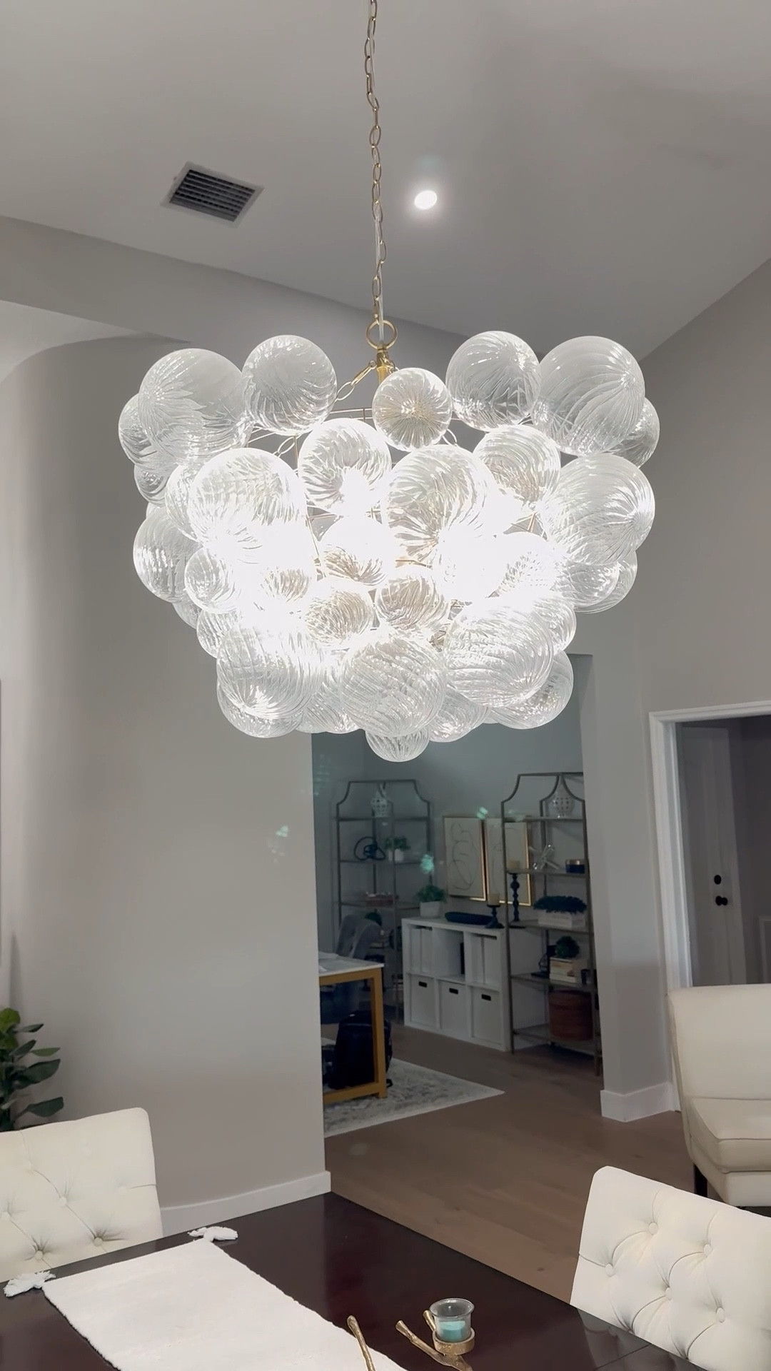 I love my bubble chandelier, which is a great Visual Comfort dupe. Glass globe chandelier, home decor.

#LTKStyleTip #LTKHome #LTKSeasonal
