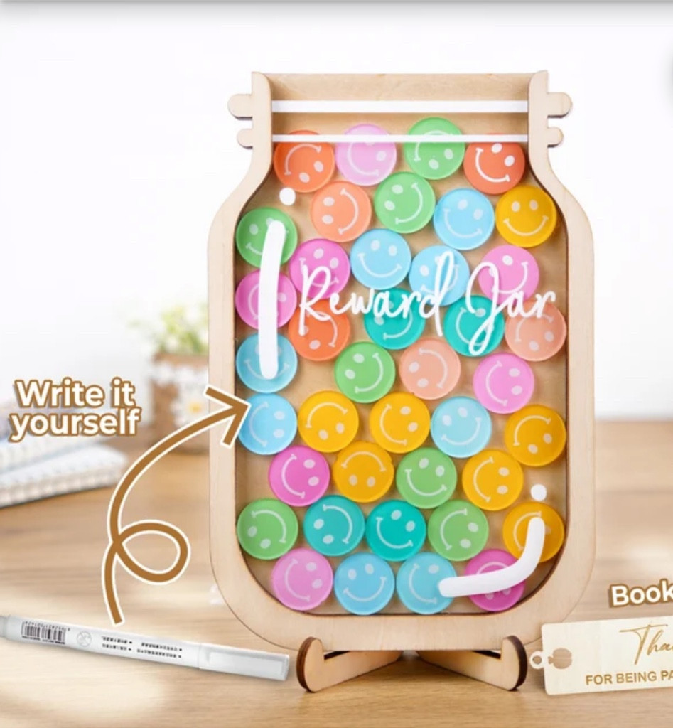 Homeschool reward jar 😊 first up - they will earn a trip to the movie theater when it is filled! 

#LTKHome #LTKFindsUnder50 #LTKBacktoSchool