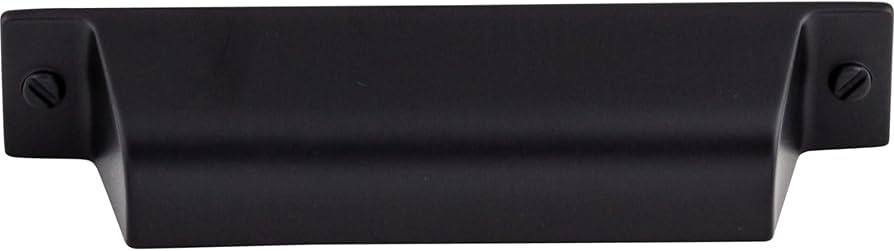 Barrington Channing 3 3/4" Center Cup Pull Finish: Flat Black | Amazon (US)
