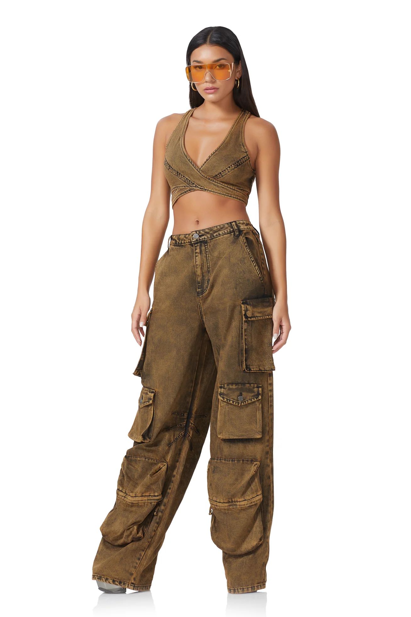 Parker Baggy Cargo Pant - Brown OD Wash | ShopAFRM
