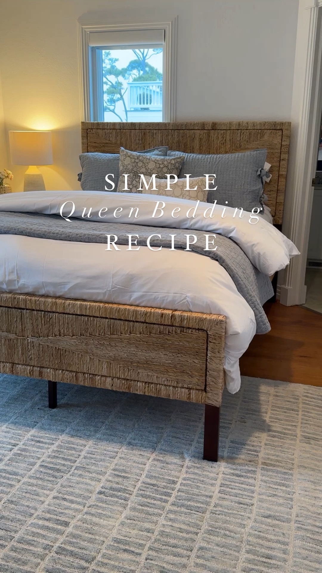 ✨Simple Queen Bedding Recipe✨

Bedding Recipe:
- Pottery Barn Pickstitch Quilt + Matching Standard Shams- (color chambray)
- Pottery Barn Retreat Essentials Percale Duvet Cover (only $50 and buttery soft)
- Amazon Light Weight Cooling Duvet Insert (the trick for the fluffy look is to use 2!!!)
- One 20x20 floral print pillow
- One 14x20 floral print pillow

Plus I’ve linked THE BEST sleeping and decorative pillow inserts.
.
#homedecor #founditonamazon #amazonhome #shopltk #ltkhome #interiordesign #homeinspo #homeinspiration 

#LTKVideo #LTKfindsunder100 #LTKfindsunder50