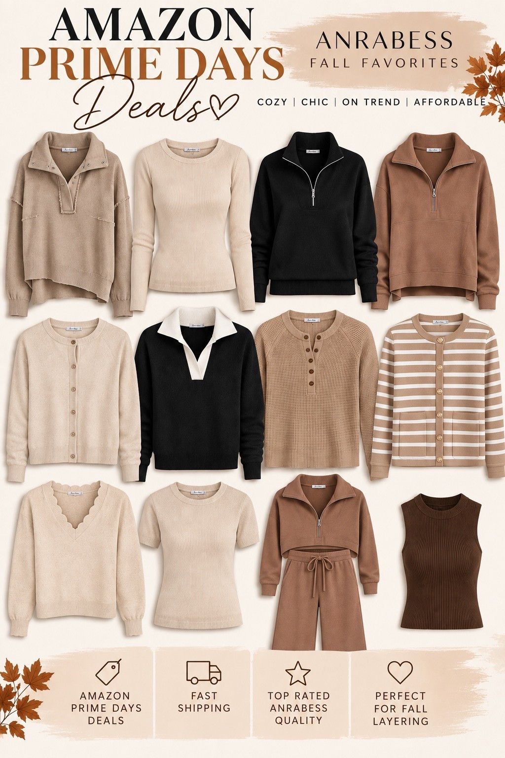 Favorite fall tops from Anrabess on Amazon ( prime days sale too!)