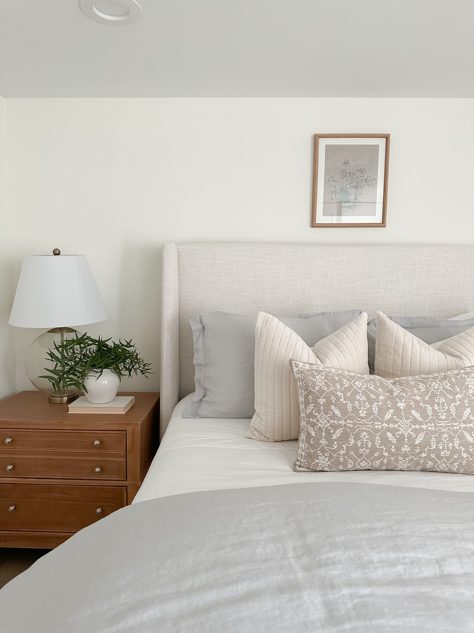 Save on our Tilly, upholstered bed frame now during the Black Friday sale. This is the linen talk Postrio. Our gray duvet set is also on sale. Linking the nightstands from Amazon and a few similar lamps.

#LTKhome #LTKsalealert #LTKCyberWeek