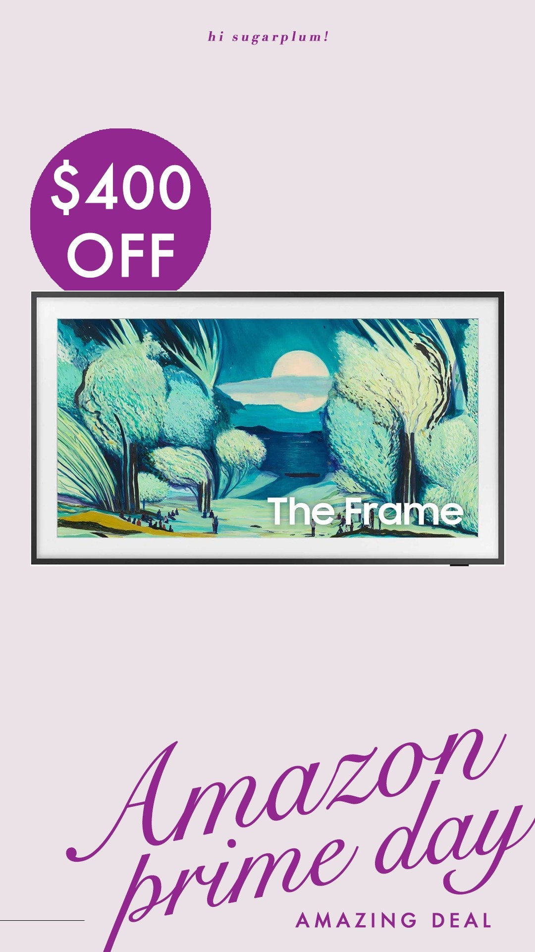 Prime Day: Samsung Frame TV $400 off!

#LTKSaleAlert #LTKOver40 #LTKHome