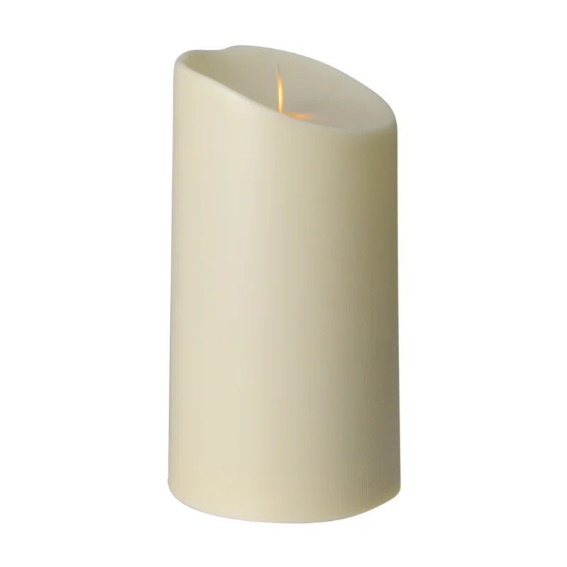 Northlight Seasonal Cream White Luminara Flickering Flameless LED Lighted Outdoor Pillar Candle |... | Wayfair North America