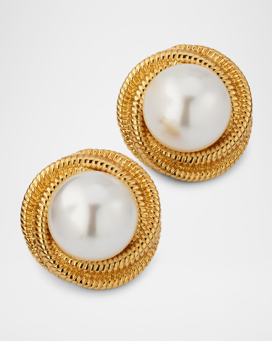 Gigi Pearly Stud Earrings | Neiman Marcus