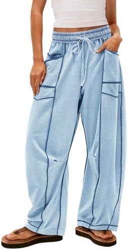Yanekop Women's Baggy Wide Leg Palazzo Pants | Amazon (US)