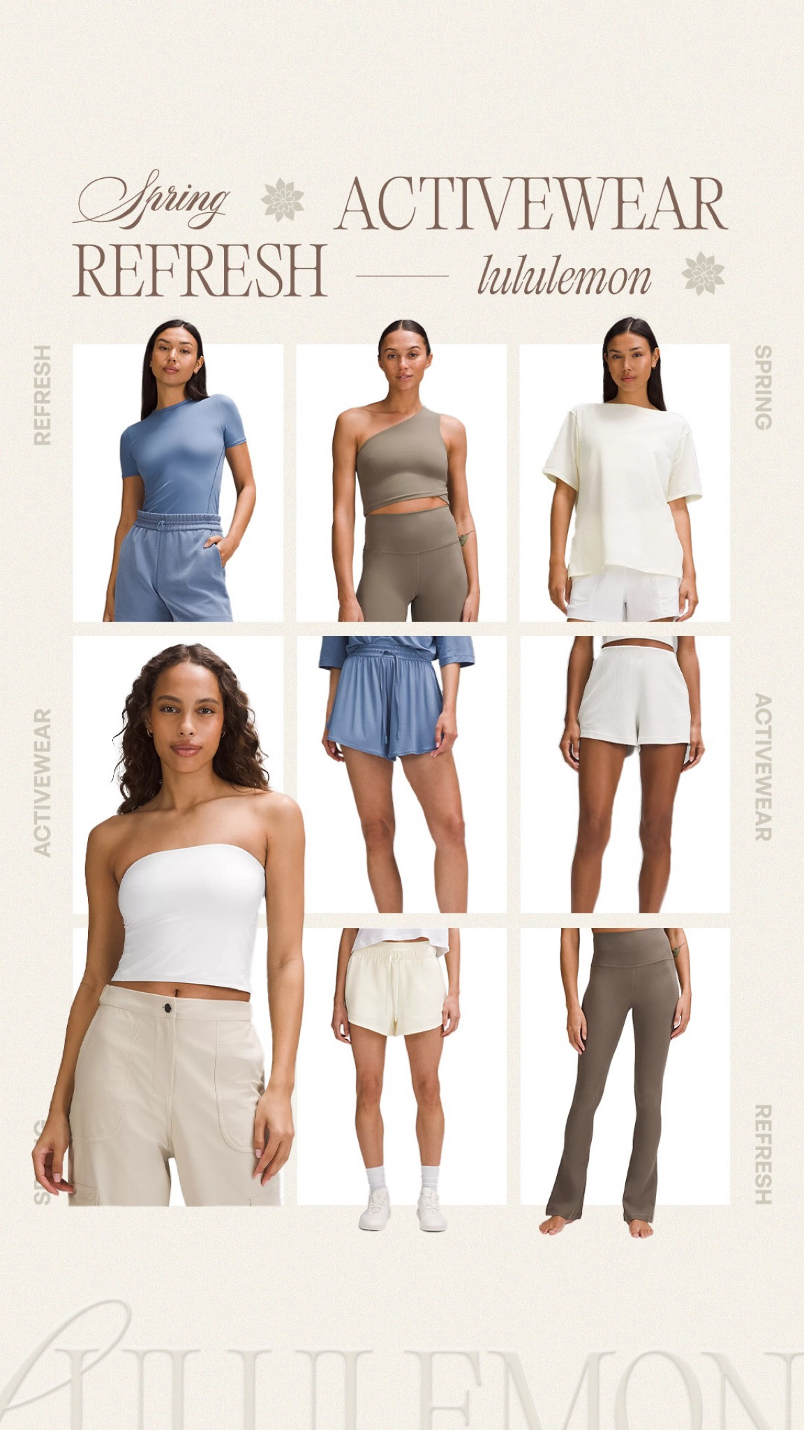 Spring active wear refresh🩵🦋 Lululemon has such cute spring items right now #active #lululemon 

#LTKfitness #LTKstyletip #LTKmidsize