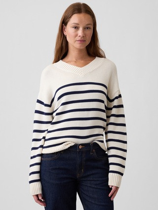 Oversized V-Neck Sweater | Gap Factory