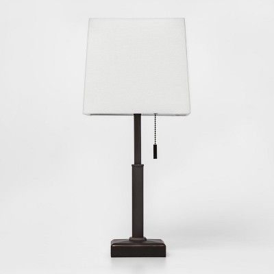 Square Stick With Outlet Table Lamps Bronze - Threshold™ | Target