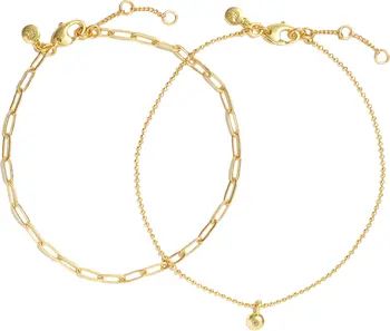 Madewell Set of 2 Chain Anklets | Nordstrom | Nordstrom