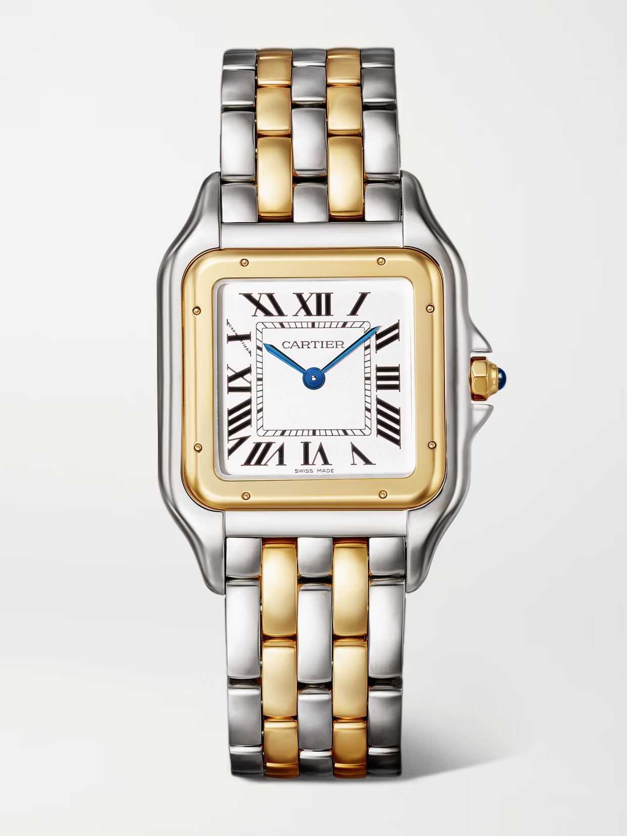 Cartier - Panthère De Cartier Large 31mm 18-karat Gold And Stainless Steel Watch - White | NET-A-PORTER (UK & EU)