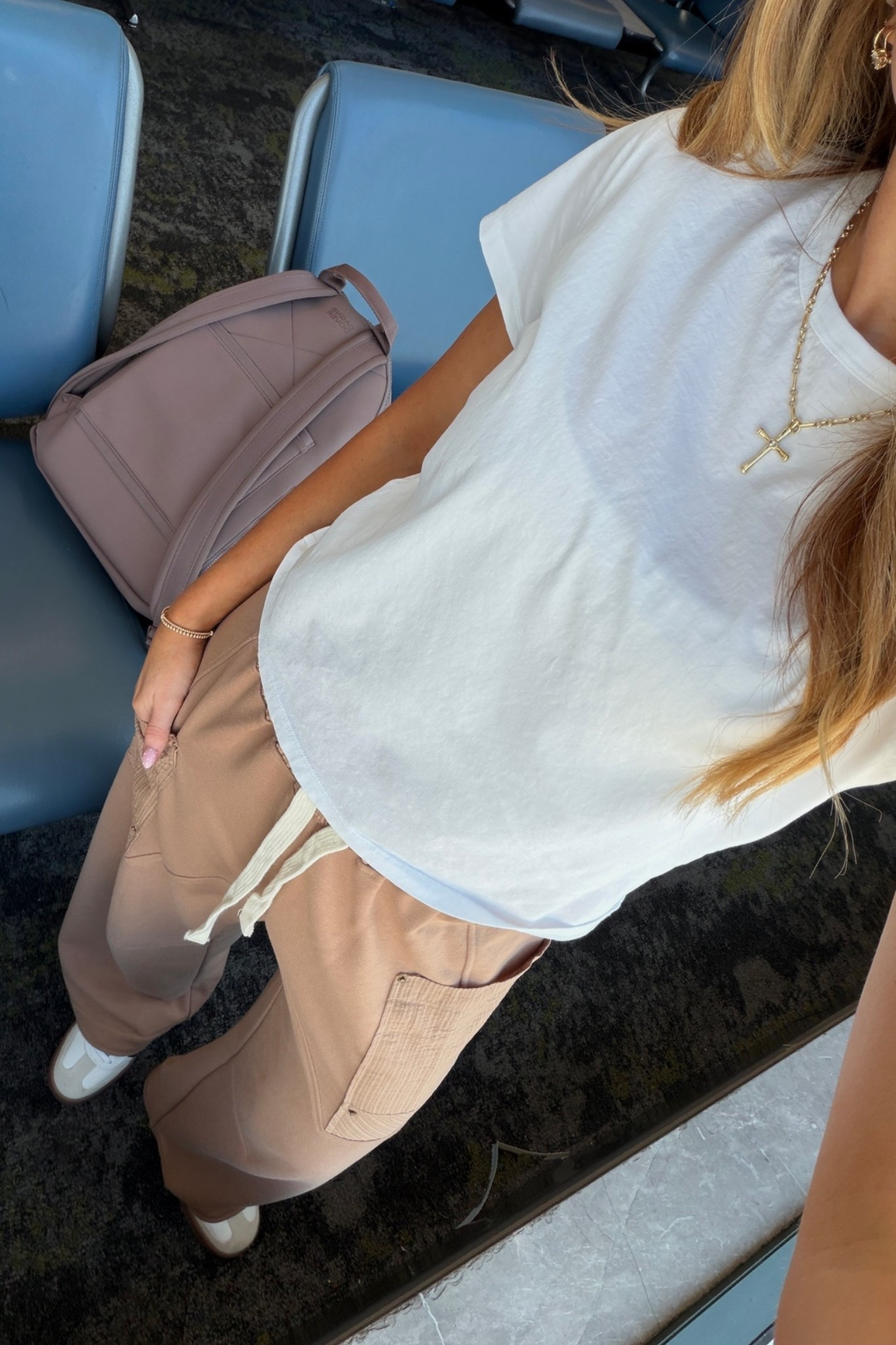 tee & bra tank: xs // pants: small