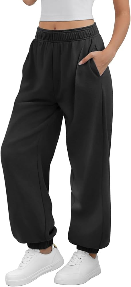 ATHMILE Sweatpants Baggy Lounge Pants High Waisted Joggers | Amazon (US)