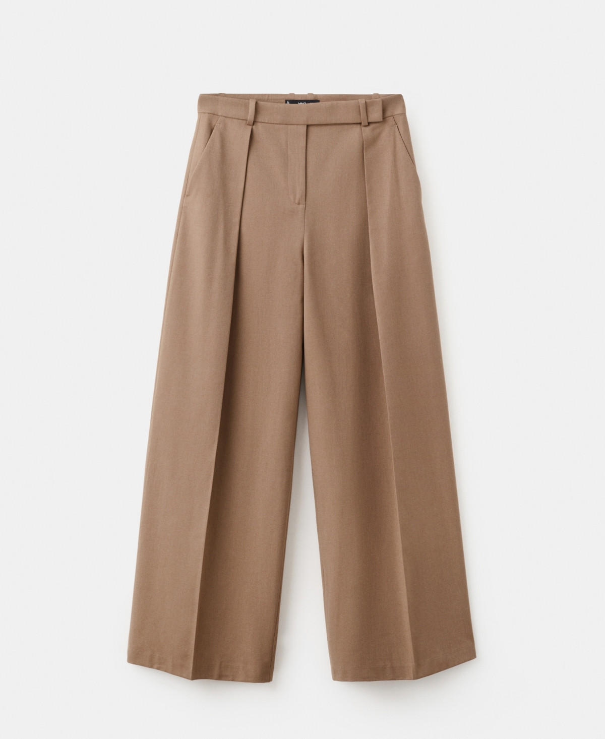 Mango Women's Straight-Leg Pleated Pants - Medium Brown | Macy's