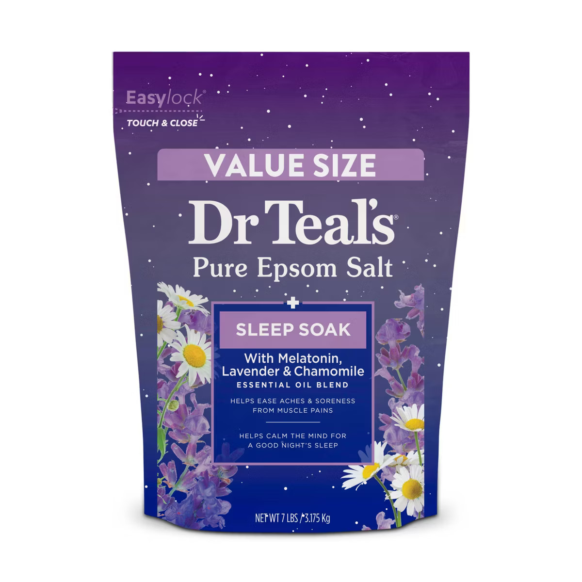 Dr Teal's Sleep Epsom Salt Soak with Melatonin & Essential Oils - 7lbs | Target