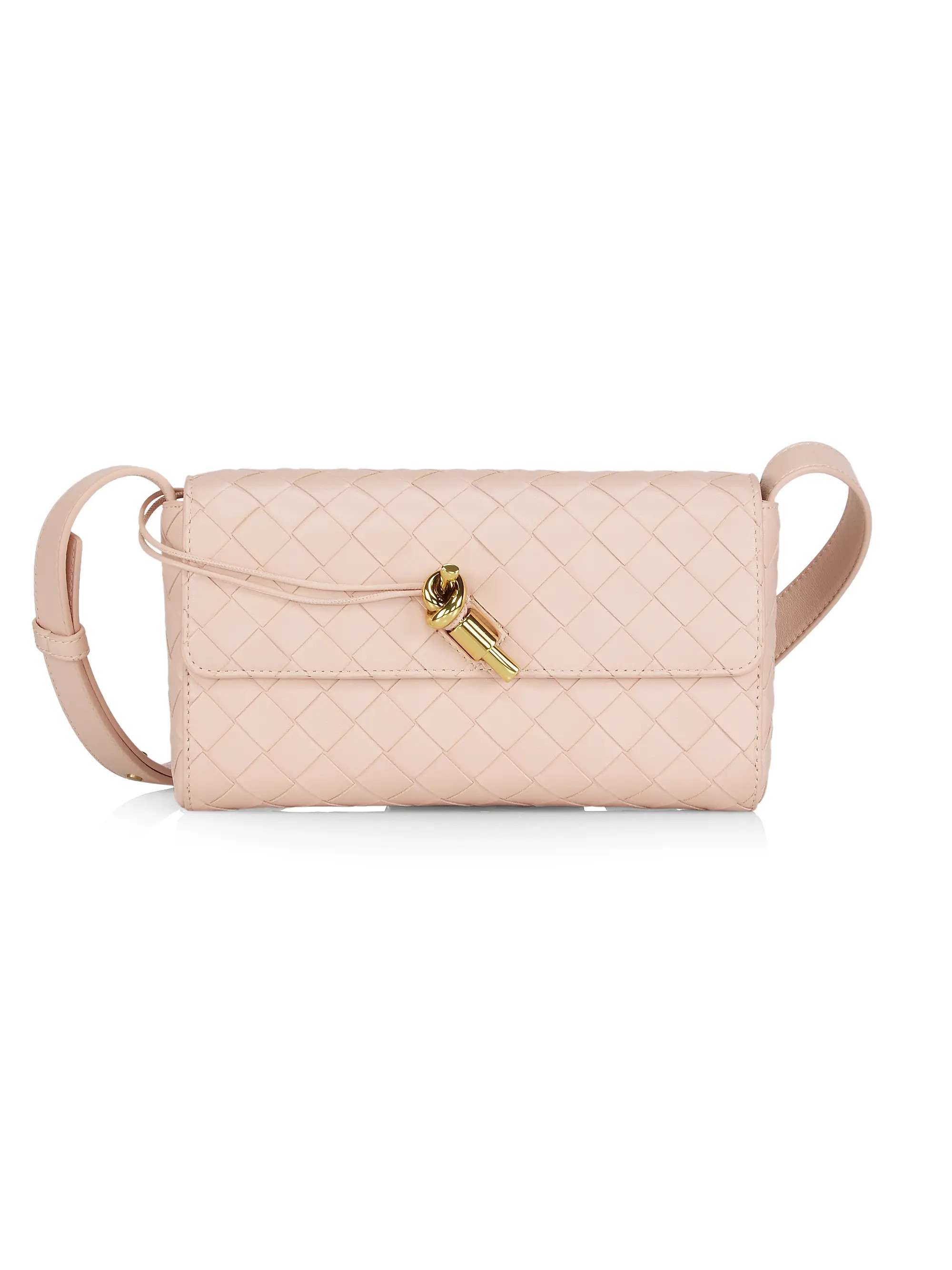 Mini Andiamo Intrecciato Leather Cossbody Bag | Saks Fifth Avenue