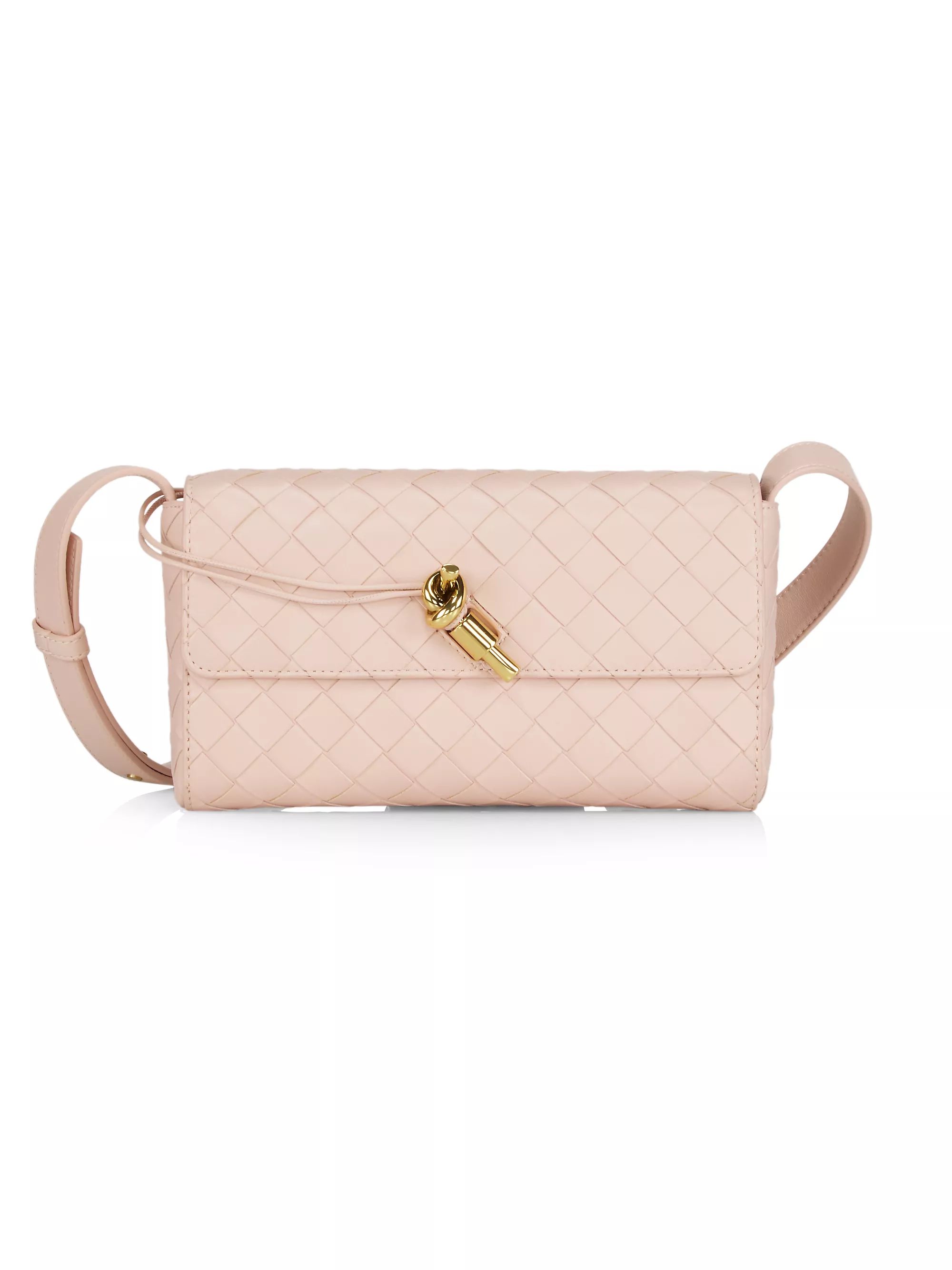 Shop Bottega Veneta Mini Andiamo Intrecciato Leather Cossbody Bag | Saks Fifth Avenue | Saks Fifth Avenue