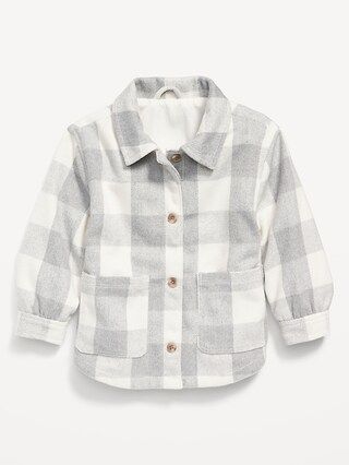 Plaid Flannel Shacket for Toddler Girls | Old Navy (US)