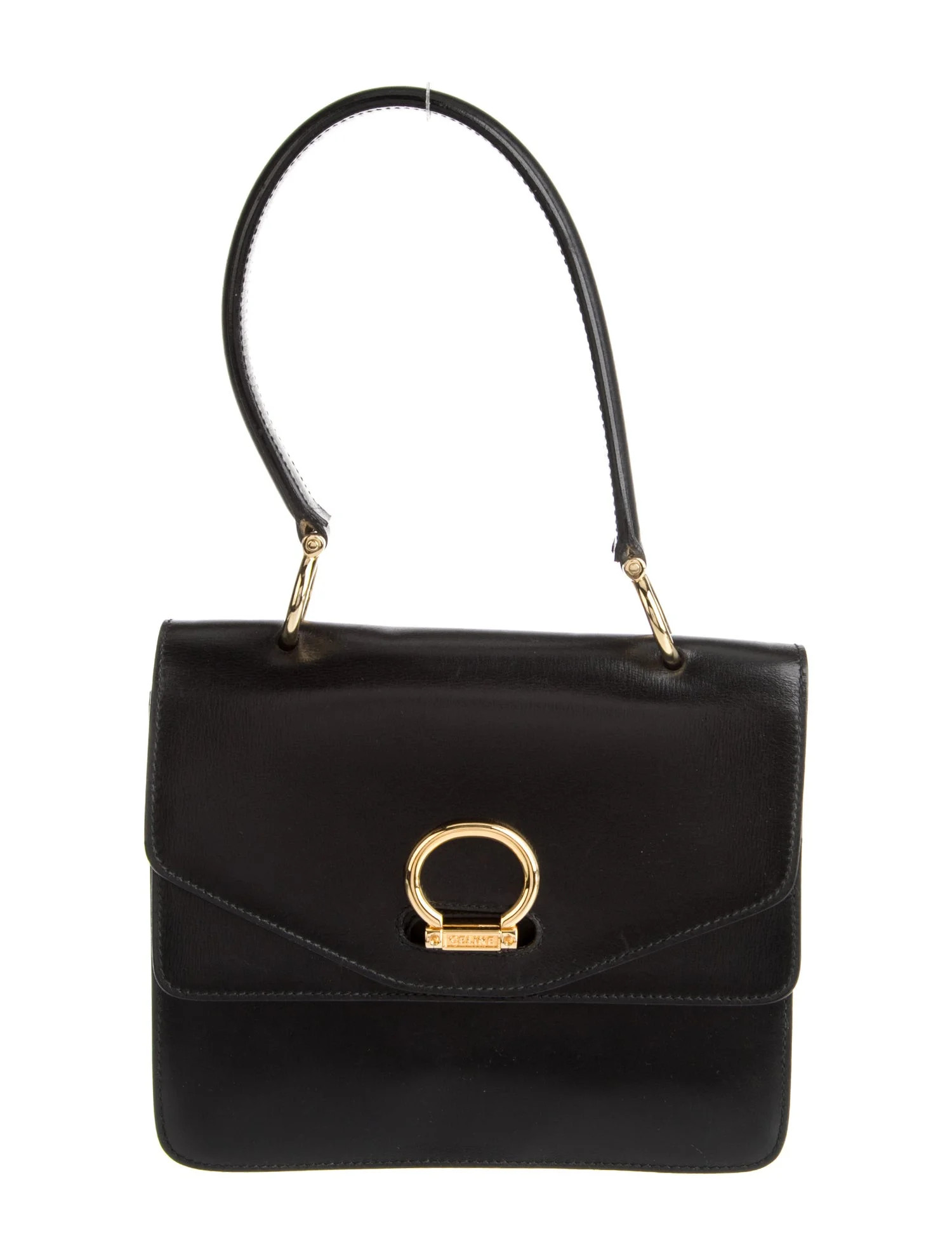 Leather Top Handle Bag Vintage | The RealReal