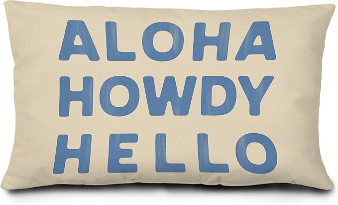 Coastal Cowgirl Western Pillow CoversAloha Howdy Hello Pillow Covers,Western Coastal 12x20 Pillow... | Amazon (US)