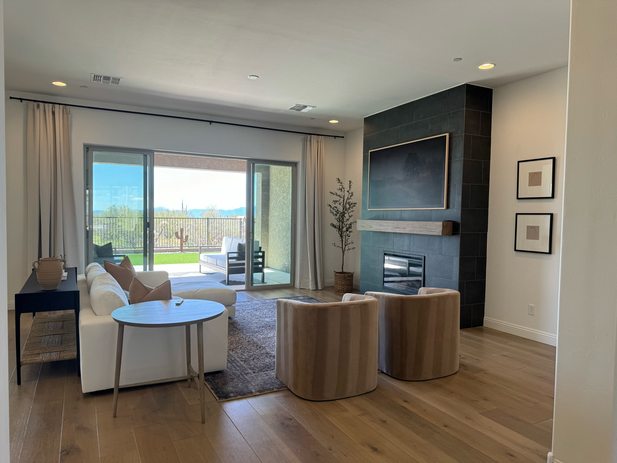 McGee & Co inspired 🤍

Living room, night stands, end tables, accent chairs, sectional, fireplace, Samsung Frame TV, Rug, faux olive tree

#LTKFindsUnder100 #LTKSummerSales #LTKHome