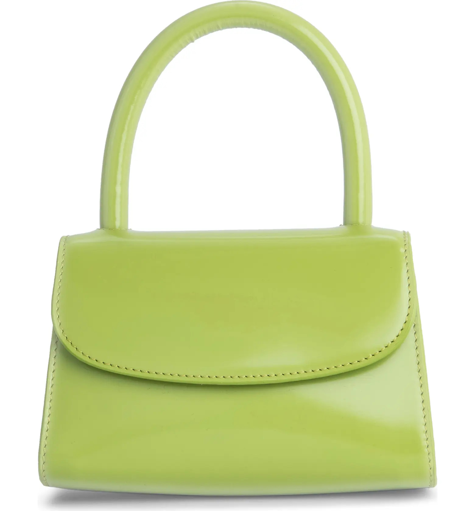 By Far Mini Semi Patent Leather Top Handle Bag | Nordstrom | Nordstrom