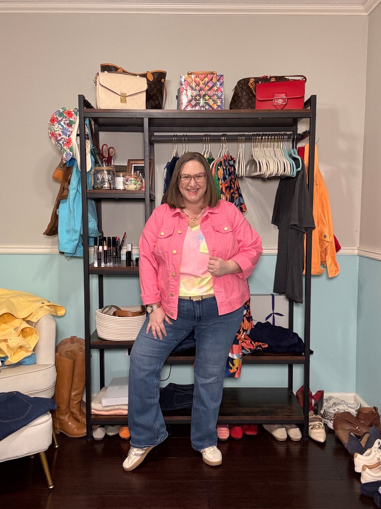 I have last season’s jacket linked; this season is a bright pink, but it still might work for springs. I wear 1xp

#LTKPetite #LTKPlusSize #LTKootd