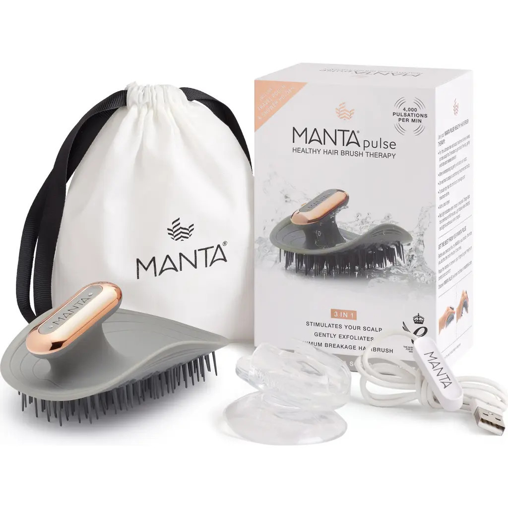 Manta Pulse Professional Scalp Massage Brush in Grey at Nordstrom | Nordstrom