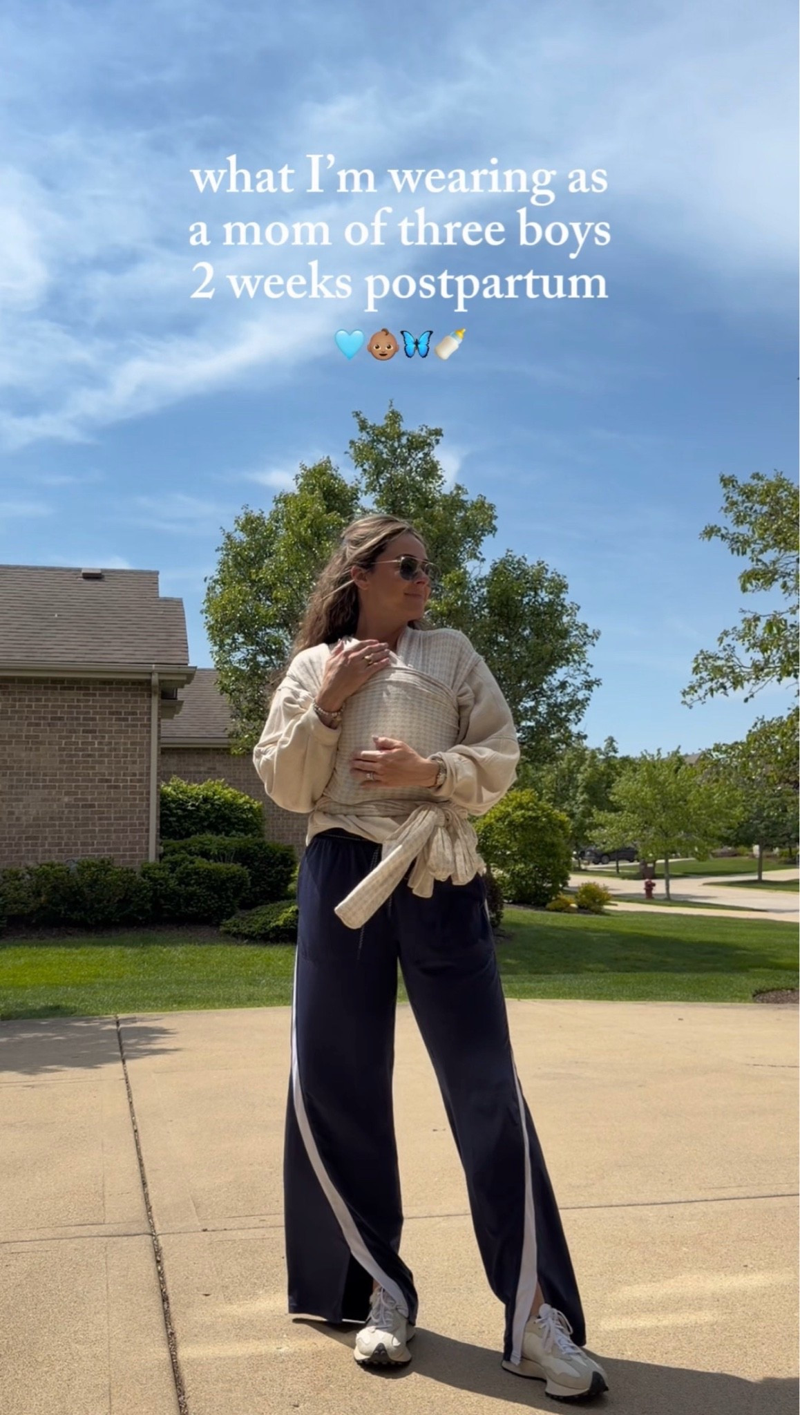 Loving these pants postpartum 🩵

Aerie, new balance, postpartum, ootd, solly baby, baby wrap

#LTKootd #LTKmomlife #LTKBaby