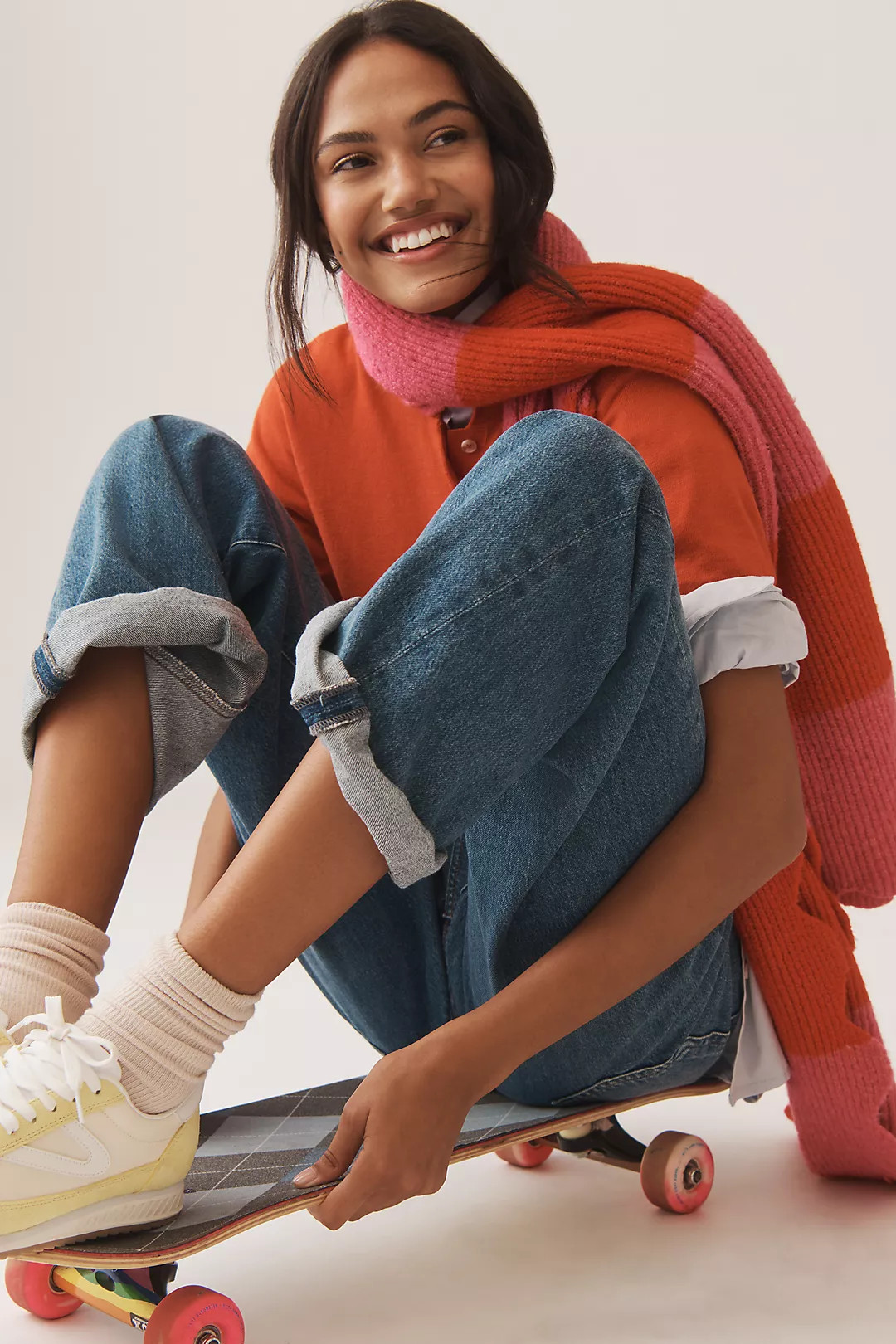 Scallop Stripe Scarf | Anthropologie (US)