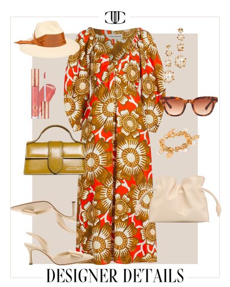 The print on this dress is absolutely gorgeous with the beautiful nude Manolo pumps to finish off the look   

Maxi dress, slingback heels, spring outfit, casual outfit, special occasion, designer shoes, earrings, sun hat

#LTKstyletip #LTKover40 #LTKshoecrush