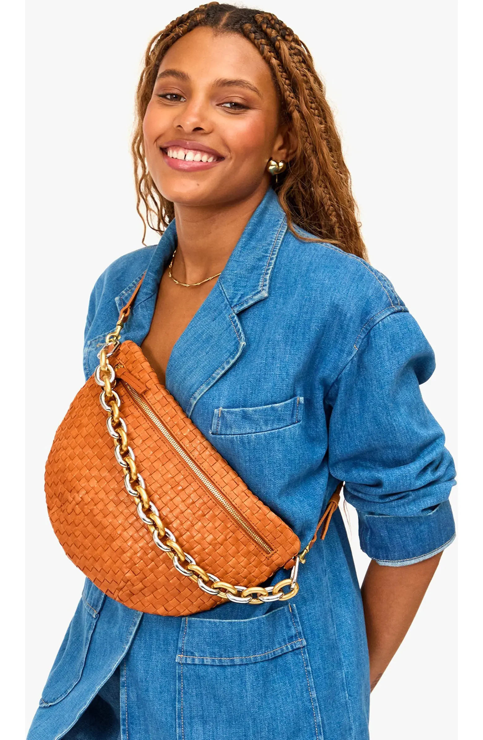 Grande Woven Leather Belt Bag | Nordstrom