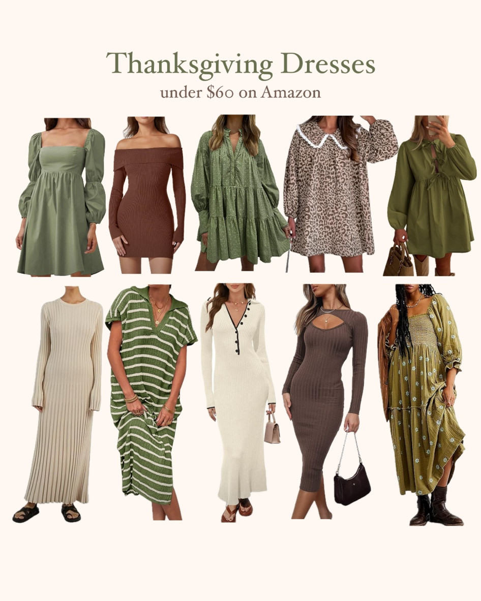 THANKSGIVING DRESSES 🦃🍂 Thanksgiving dress, fall dress, fall dresses, Family photos. family pictures, outfit for family photos, outfit for family pictures, outfits for family photos, outfits for family pictures, fall outfit, fall outfits, holiday outfit, holiday outfits, Thanksgiving outfit, Thanksgiving outfits, knit dress, knit dresses, holiday dress, holiday dresses, neutral dress, neutral dresses, Thanksgiving outfit, Thanksgiving outfits, 