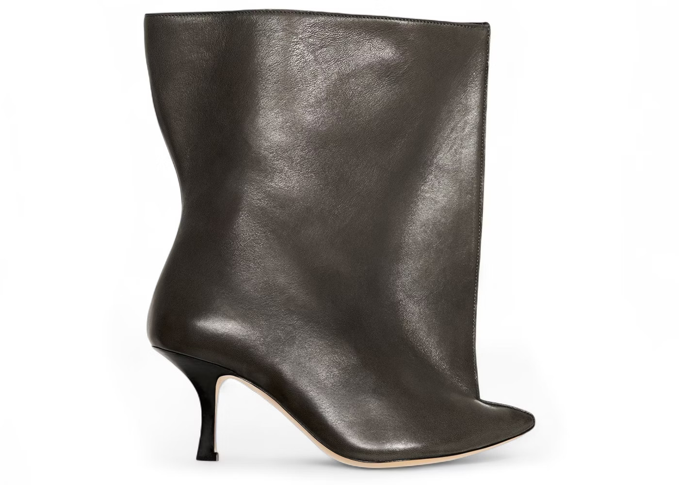 H&M x Glenn Martens Heeled Leather Ankle BootsDark Grey (Women's) | StockX