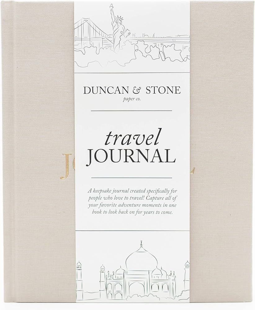 DUNCAN & STONE PAPER CO. Travel Journal for Women, Men (Sand, 110 Pages) – Adventure Journal to... | Amazon (US)