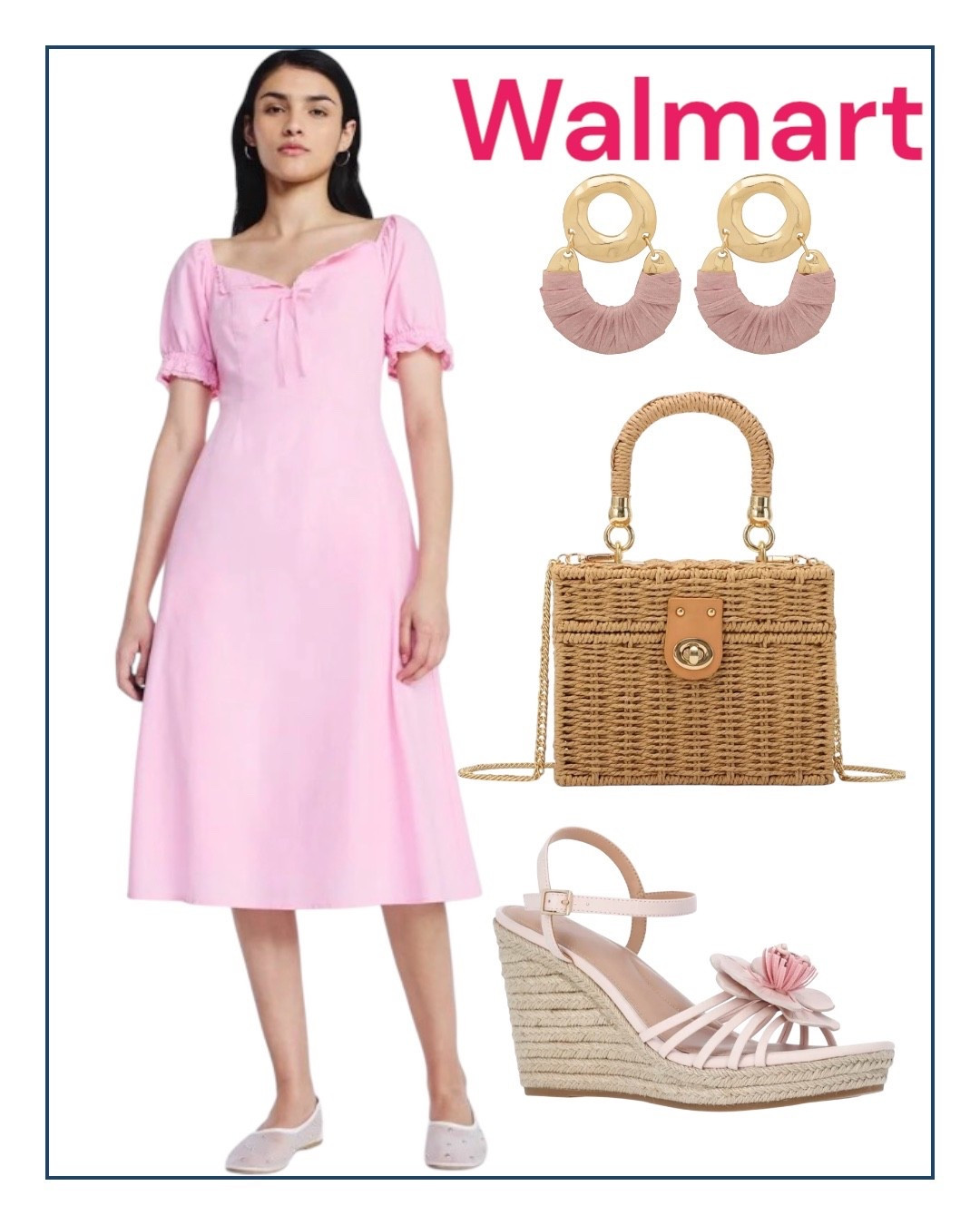 Walmart affordable outfit 
#pinkdress
#walmartfashion