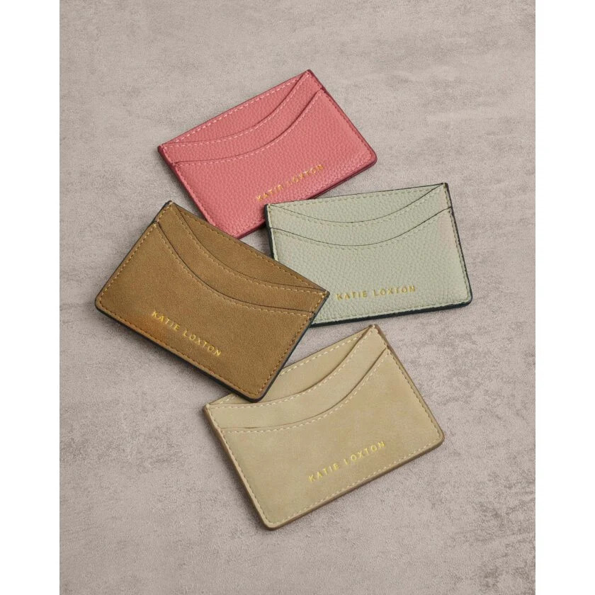 Alba Suedette Card Holder in Caramel | Katie Loxton Ltd. (UK)