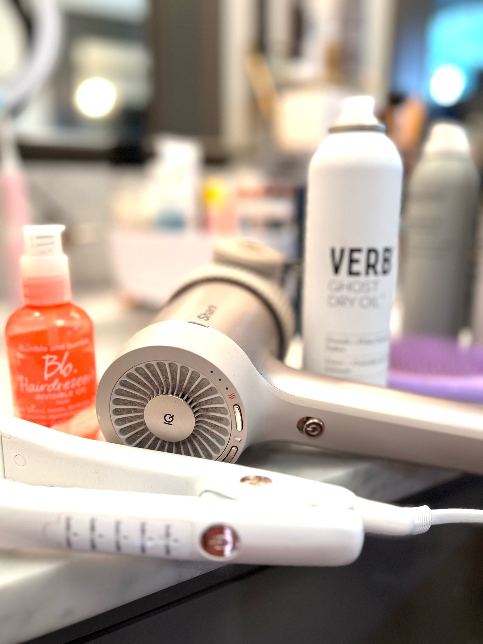 My current hair straightening routine! I use Bumble and Bumble Invisible Oil when it’s wet, dry it straight w the Shark hair dryer and brush attachment, spray Verb Ghost Dry Oil and brush it out then I flat iron with the T3 flat iron!

#LTKplussize #LTKbeauty #LTKstyletip