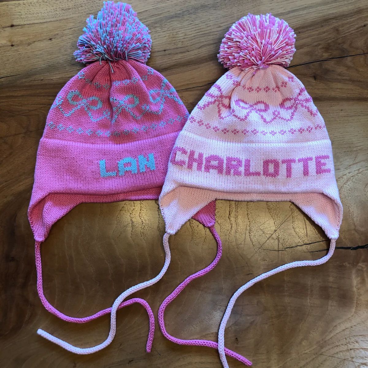 Custom Knit Bow Earflap Hat | Lovely Little Things Boutique