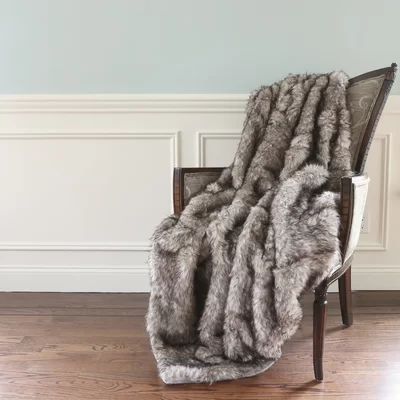 Faux Fur Lounge Throw Blanket | Wayfair North America