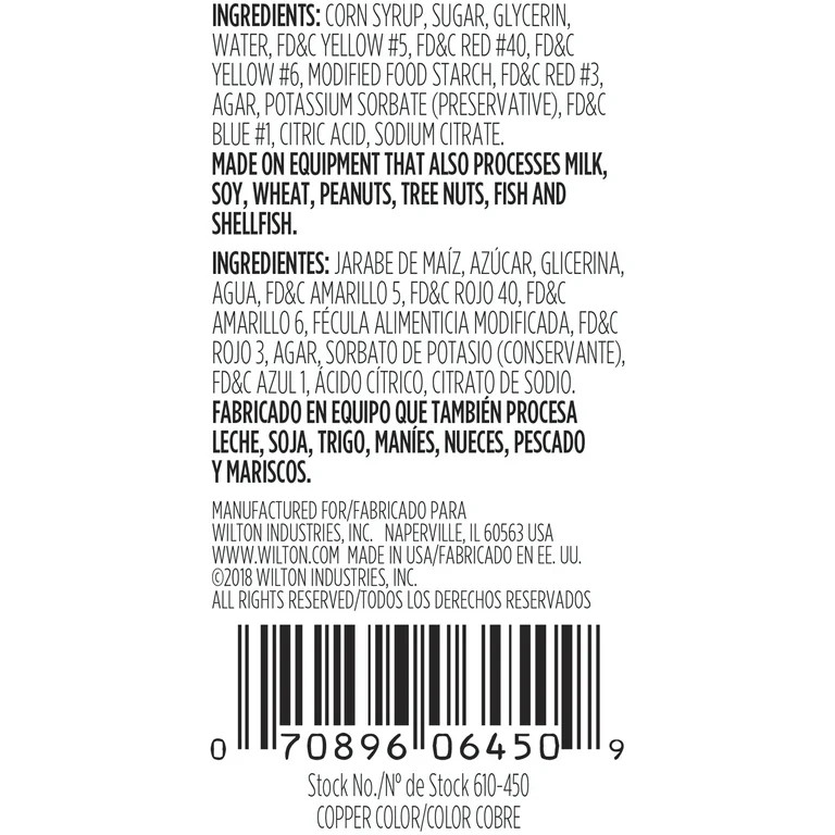 Wilton Copper Gel Food Coloring, 1 oz. | Walmart (US)