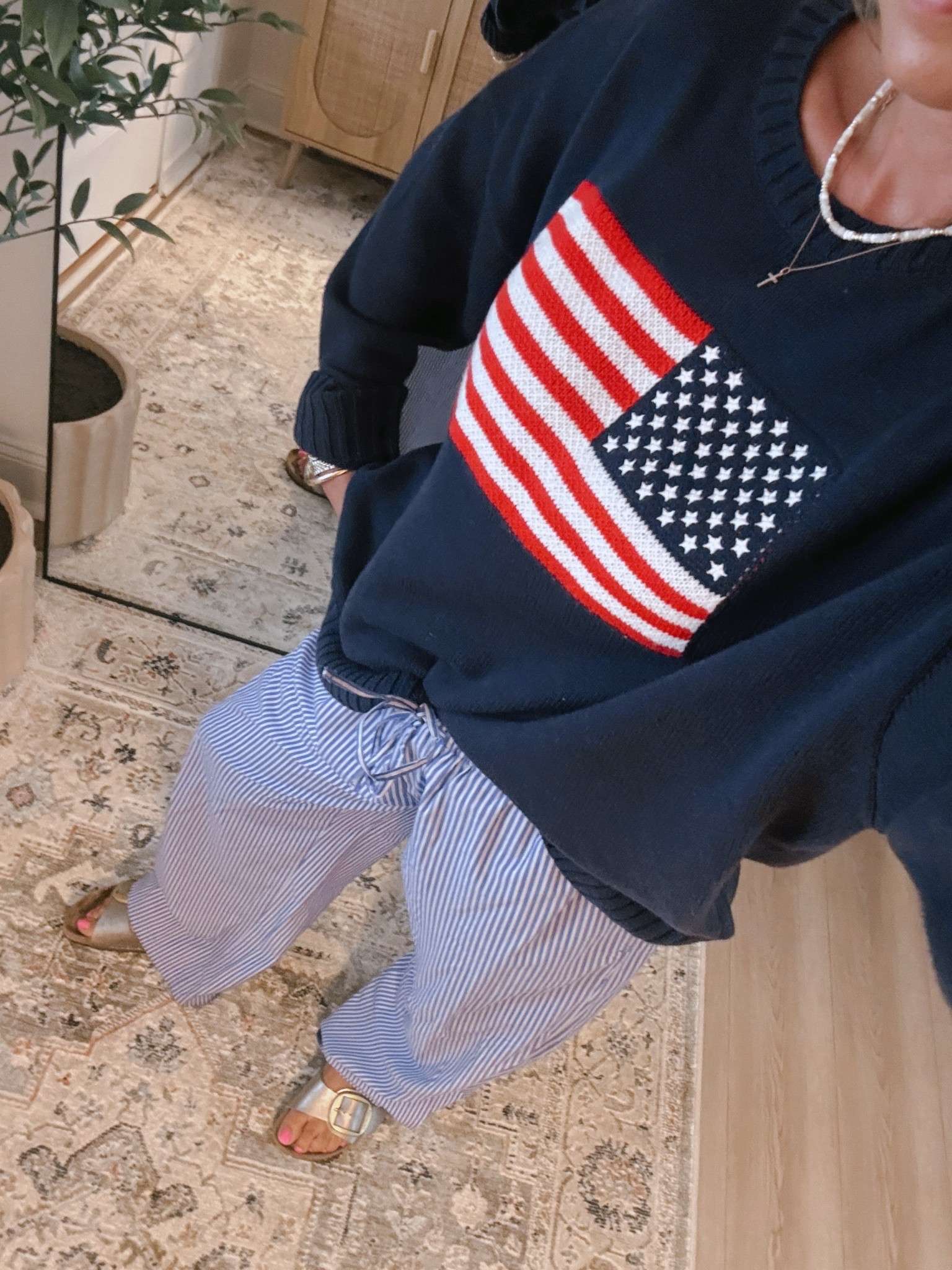 If you are looking for a great sweater for July 4th this is the cutest! #LTKSummerEdit 

#LTKStyleTip #LTKSeasonal