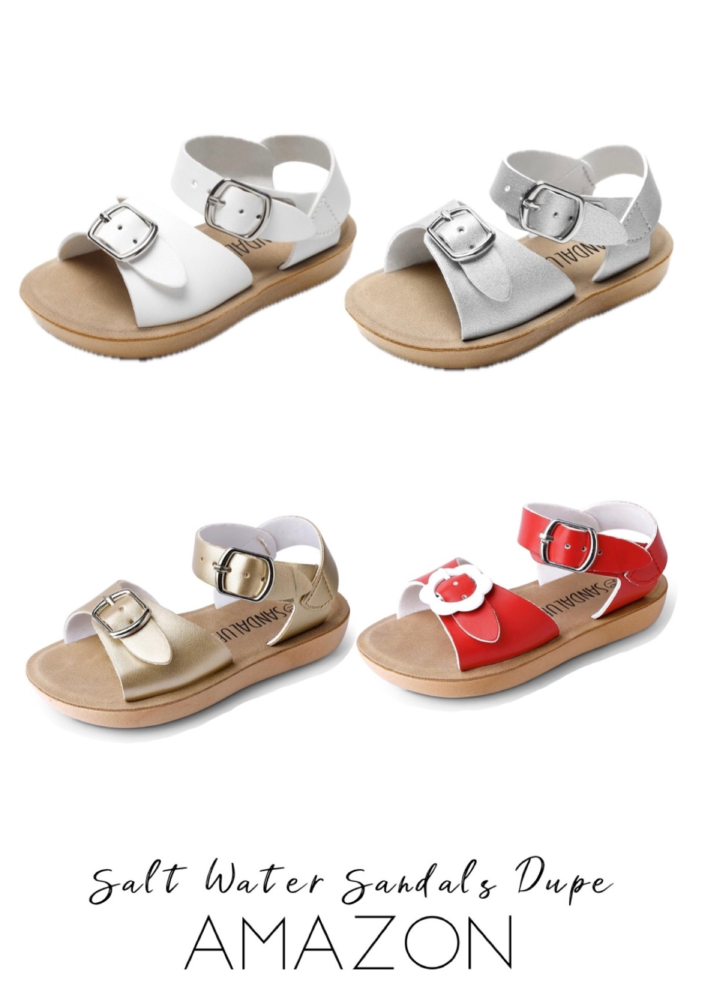 Salt Water Sandals dupe I found on Amazon. The brand is SANDALUP & they are HALF the price! The quality is great - I bought 3 pairs for my daughter 🩷 


#LTKkids #LTKSpringSale #LTKbaby
