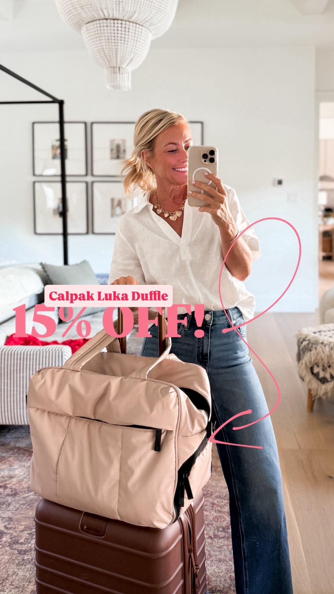 My beloved Luka duffle, the GOAT of personal bags is 15% off!! I can’t recommend it enough! I use the reg size most for travel, but the large makes a great weekender!

#LTKItBag #LTKTravel #LTKSaleAlert