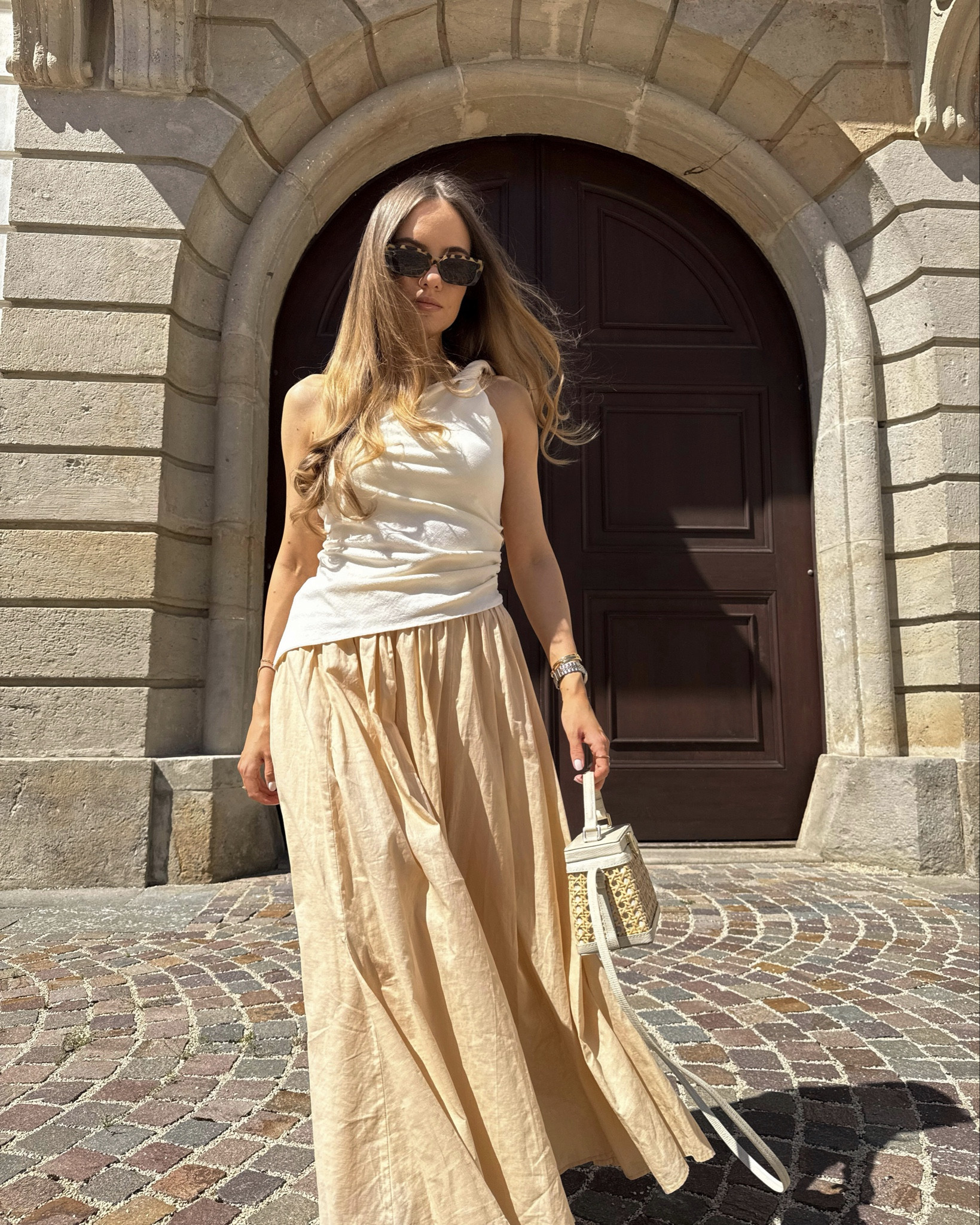 dress code: dreamy skirts & asymmetric tops ✨ 

full skirt outfit | dissh skirt | neutral style
| summer outfit | casual chic | skirt outfit | midi skirts 

#LTKSummerEdit #LTKFindsUnder100 #LTKStyleTip