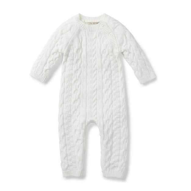 Hope & Henry Baby Cable Knit Sweater Romper | Target