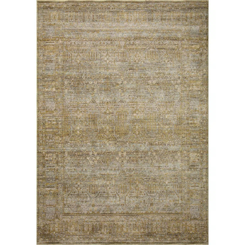 Jean Stoffer x Loloi Bradbury Dove / Gold Area Rug | Wayfair North America