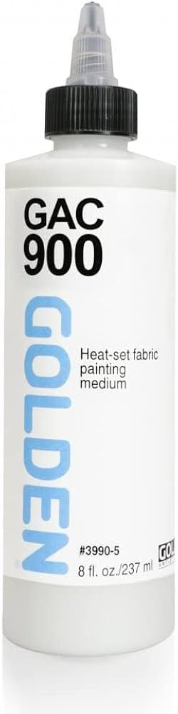 GAC 900 by GOLDEN, 8 oz Jar, Professional Fluid Mediums, Heat-Set Fabric Painting Acrylic Medium,... | Amazon (US)